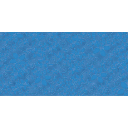 Elegant White/Flower Blue